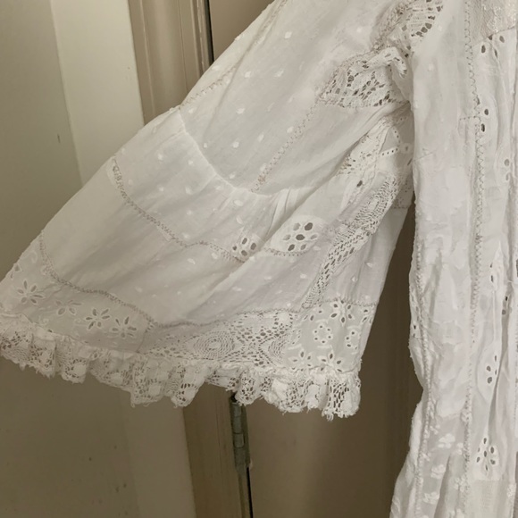 Giacamo Cinque Italian Designer Hand Embroidered Dress - Picture 3 of 6